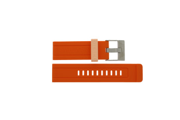 Watch strap Diesel DZ1593 Silicone Orange 24mm