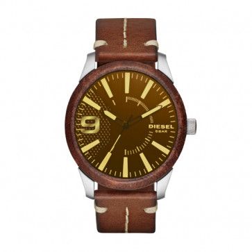 Watch strap Diesel DZ1800 Leather Brown 24mm