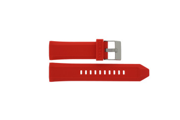 Watch strap Diesel DZ1806 Silicone Red 24mm
