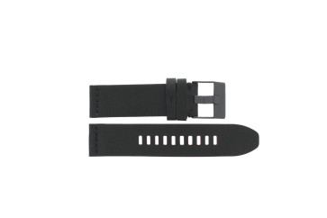 Watch strap Diesel DZ1845 Leather Black 24mm