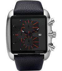 Watch strap Diesel DZ4178 Leather Black 30mm