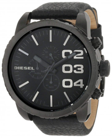 Watch strap Diesel DZ4216 Leather Black 26mm