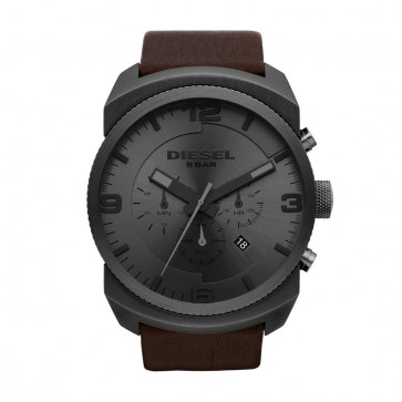 Watch strap Diesel DZ4256 Leather Brown 26mm