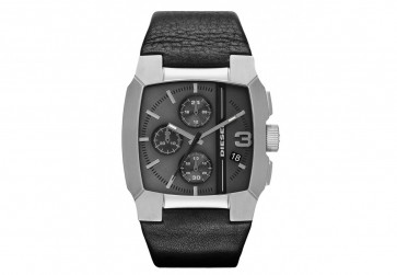 Watch strap Diesel DZ4275 Leather Black