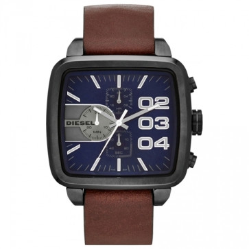 Watch strap Diesel DZ4302 Leather Brown 24mm