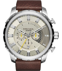 Watch strap Diesel DZ4346 Leather Brown 26mm