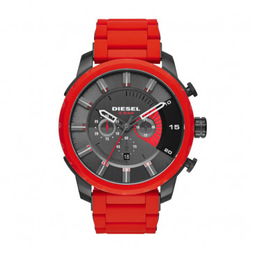 Watch strap Diesel DZ4384 Stainless steel Red 26mm