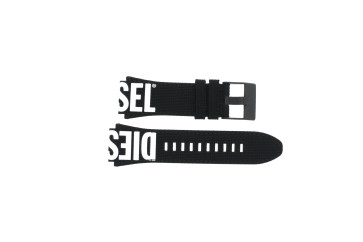 Watch strap Diesel DZ4654 Nylon/perlon Black 24mm