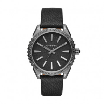Watch strap Diesel DZ5533 Leather Black 18mm