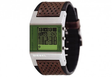 Watch strap Diesel DZ7025 Leather Brown