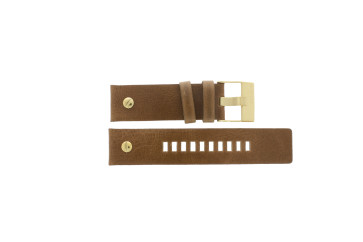 Watch strap Diesel DZ7288 Leather Cognac 24mm