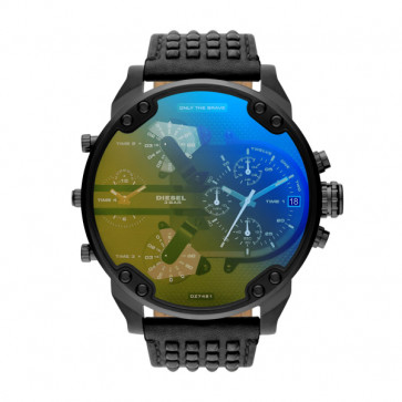 Watch strap Diesel DZ7451 Leather Black 28mm