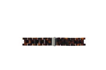 Watch strap Fossil ES2456 / ES2458 Plastic Brown 18mm