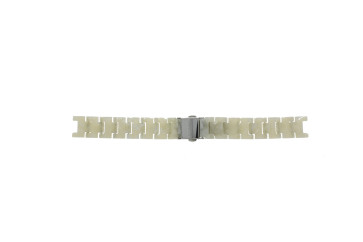 Watch strap Fossil ES2670 Plastic Beige 14mm