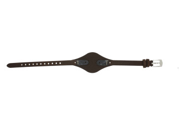 Fossil watch strap ES-3060 Leather Dark brown 8mm 
