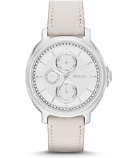 Watch strap Fossil ES3521 Leather Beige 18mm