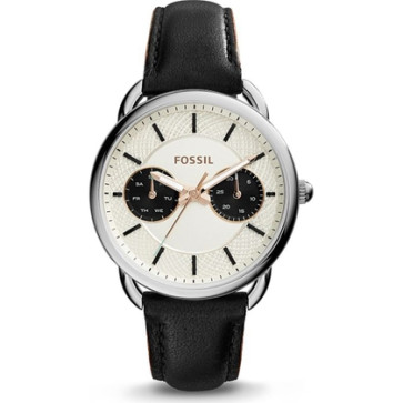 Watch strap Fossil ES3953 Leather Black 16mm