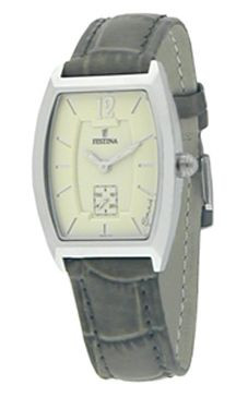 Watch strap Festina F16024-2 Leather Green 18mm