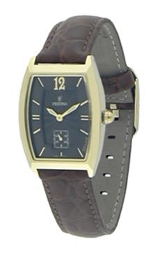 Watch strap Festina F16027-4 Leather Brown 16mm