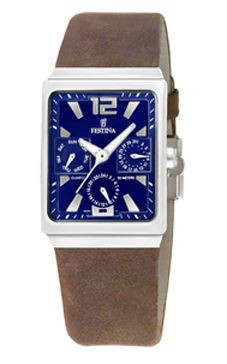 Watch strap Festina F16140-3 Leather Brown 23mm