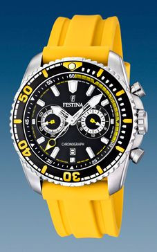 Festina yellow watch top