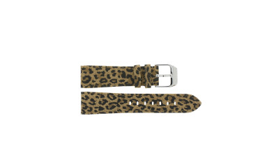 Watch strap Festina F16590-5 / F16590-6 Leather Leopard 21mm