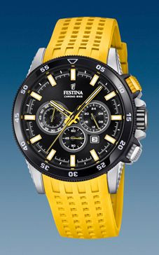 Watch strap Festina F20353 5 F20353 A Silicone Yellow 22mm