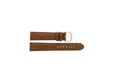 Watch strap Universal F349Z / Anti-Allergic Leather Cognac 18mm