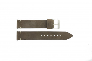 Watch strap Universal F411 Leather Brown 18mm