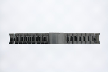 Watch strap Fossil FS4831 Stainless steel Anthracite grey 22mm