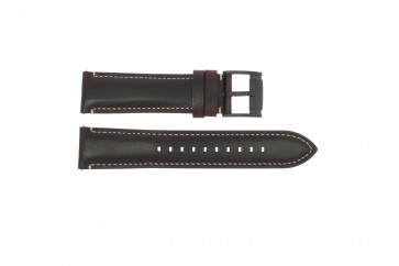 Fossil watch strap FS-5088 Leather Dark brown 22mm 