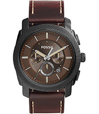 Watch strap Fossil FS5121 Leather Brown 24mm