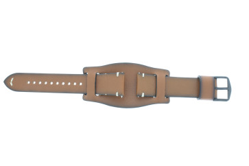 Watch strap Fossil FS5243 Leather Brown 22mm