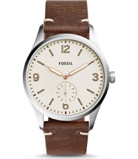 Watch strap Fossil FS5244 Leather Brown 22mm