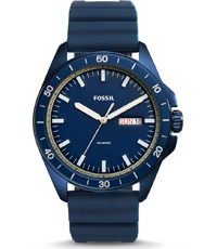 Watch strap Fossil FS5260 Silicone Blue 22mm