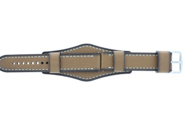 Watch strap Fossil FS5962 Leather Brown 22mm