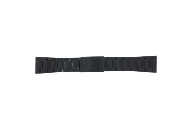 Watch strap Fossil FS5971 / Machine Steel Black 24mm
