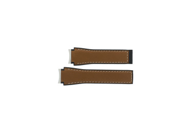 Watch strap Tag Heuer FT6116 Rubber Brown 18mm