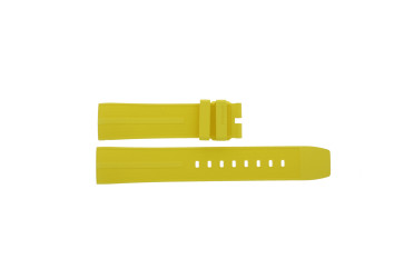 Watch strap Tag Heuer FT8054 / CAZ101AM Rubber Yellow 21.5mm