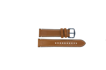 Watch strap Fossil FTW4016 Leather Brown 22mm