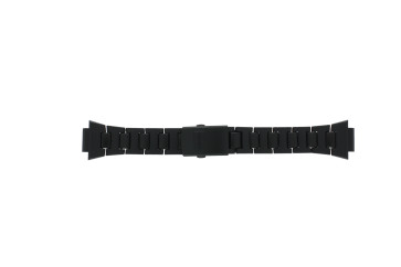 Casio watch strap 10440758 Steel Black 16mm 