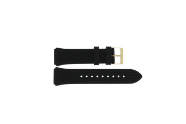 Watch strap Guess GW0030L2 / W0030L2 / Athena Rubber Black 21mm