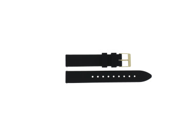 Watch strap Guess GW0660L2 / W0660L2 / Jewel Set Silicone Silicone Black 16mm