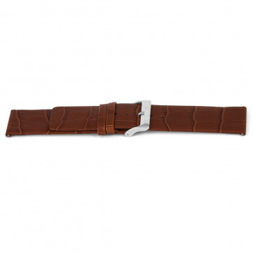 Watch strap Universal H345 Leather Cognac 22mm
