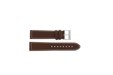 Watch strap Hamilton H690765200 / H0017055553301 / H60076510 Leather Brown 22mm