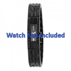 Watch strap DKNY NY3897 Steel Black 12mm