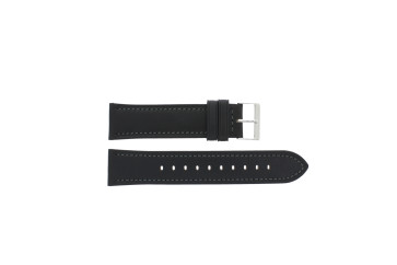 Watch strap Hugo Boss HB1514147 / HB-511-1-14-4023-3286BLK-1/4 Leather/Plastic Black 22mm