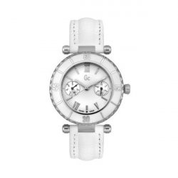 Guess watch strap I15018L1 Leather White + white stitching
