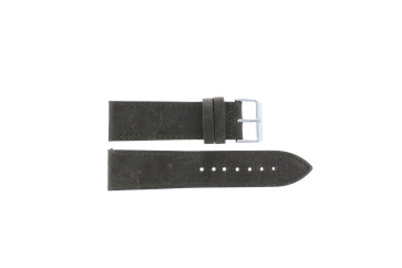 Watch strap Universal I864 Leather Olive green 24mm