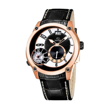 Watch strap Jaguar J631-2 / J631-3 Leather Black 24mm